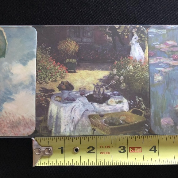 Presti France Cork Backed Coasters - Set of 6 Monet Impressionists Painters - Picture 4 of 10